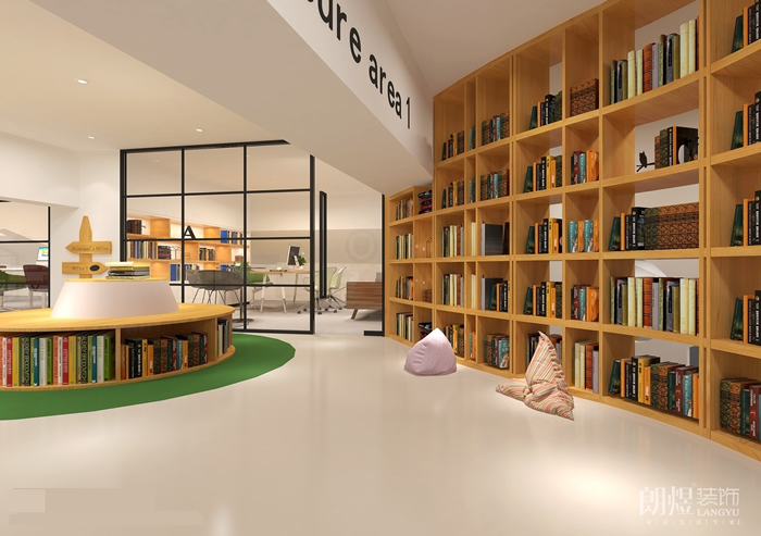 閱讀、休閑區(qū)-UE少兒英語培訓(xùn)機(jī)裝修設(shè)計(jì)效果圖