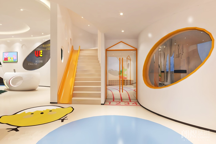 滑梯、樓梯-UE少兒英語培訓(xùn)機(jī)裝修設(shè)計(jì)效果圖