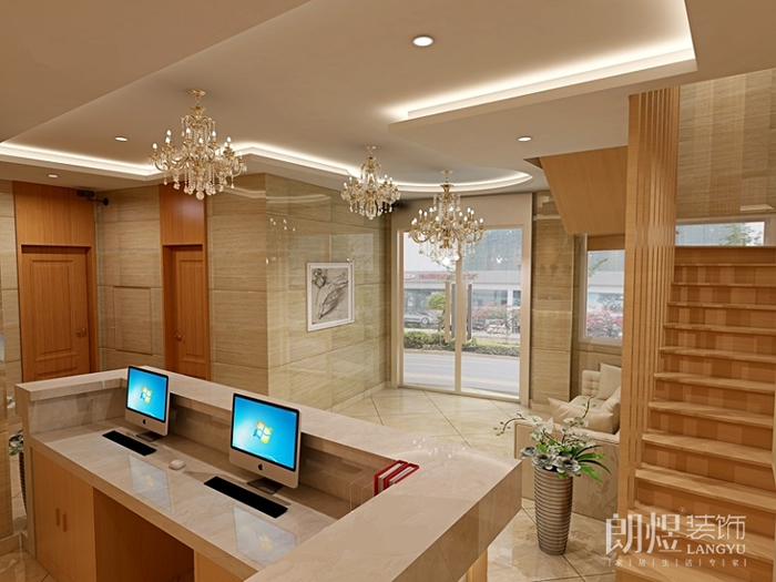 成都商務(wù)賓館裝修-門頭效果圖