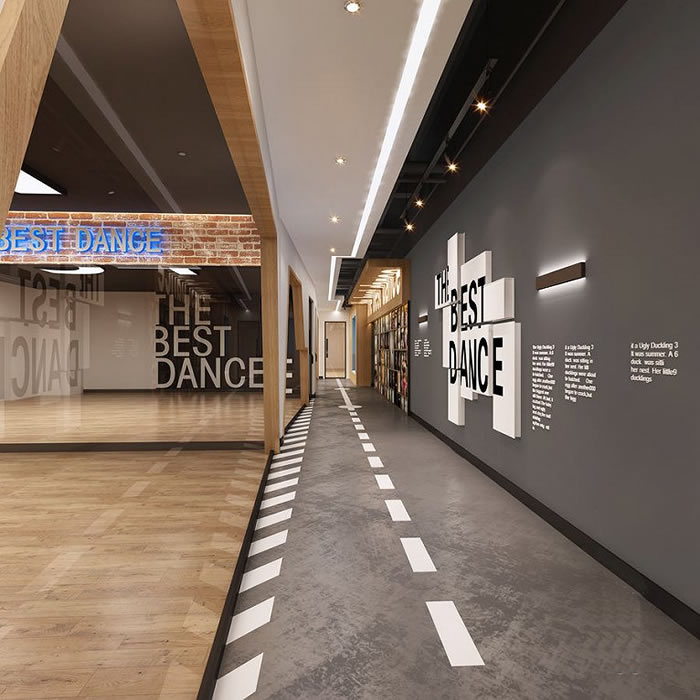 街舞培訓機構(gòu)裝修設(shè)計效果圖