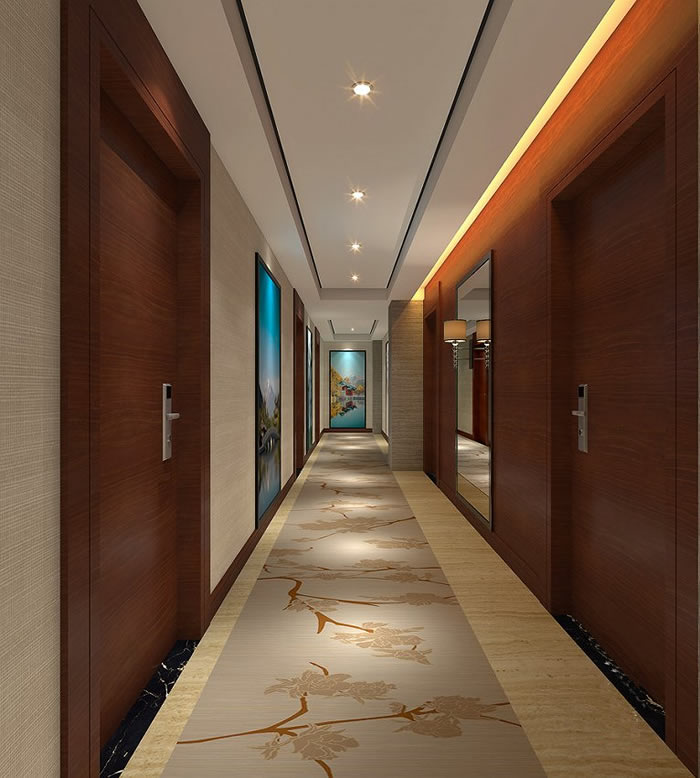 成都精品酒店走廊設(shè)計(jì)效果圖