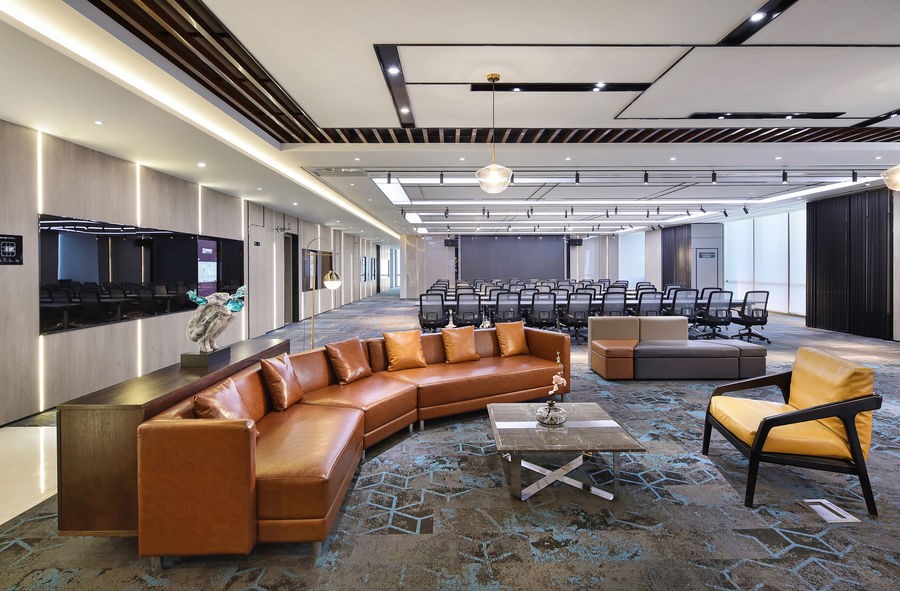 辦公室開放式會議室設(shè)計效果圖