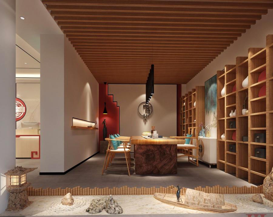 現(xiàn)代簡(jiǎn)約養(yǎng)生館裝修設(shè)計(jì)效果圖