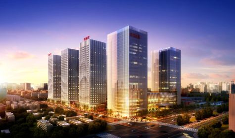 成都萬(wàn)達(dá)甲級(jí)寫字辦公樓裝修效果圖