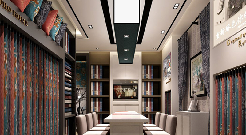 40-80平窗簾店展廳如何布局？