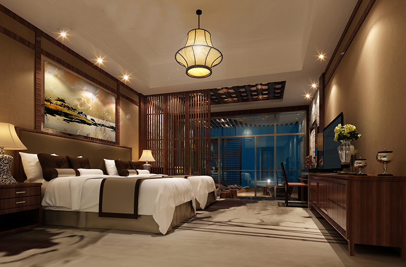 高清賓館房間裝修設(shè)計效果圖