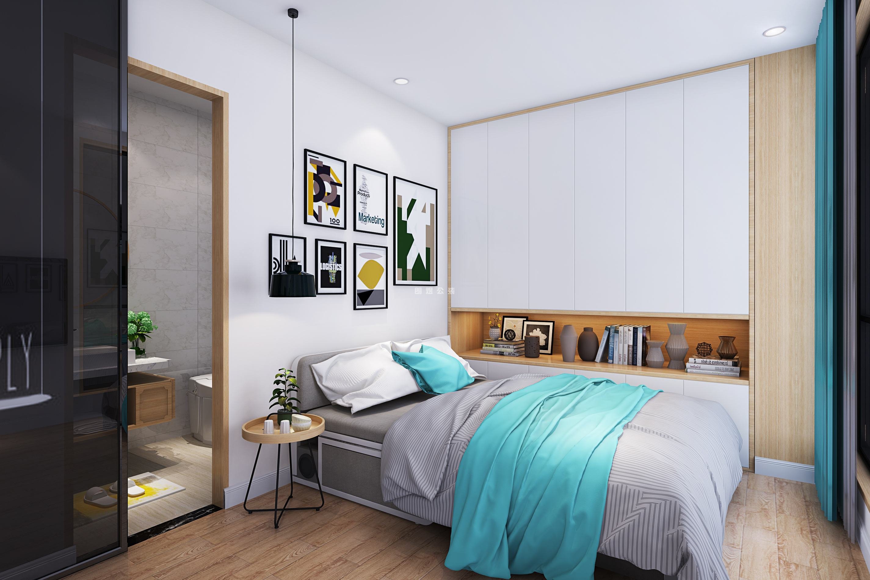 酒店客房背景墻北歐設(shè)計風格