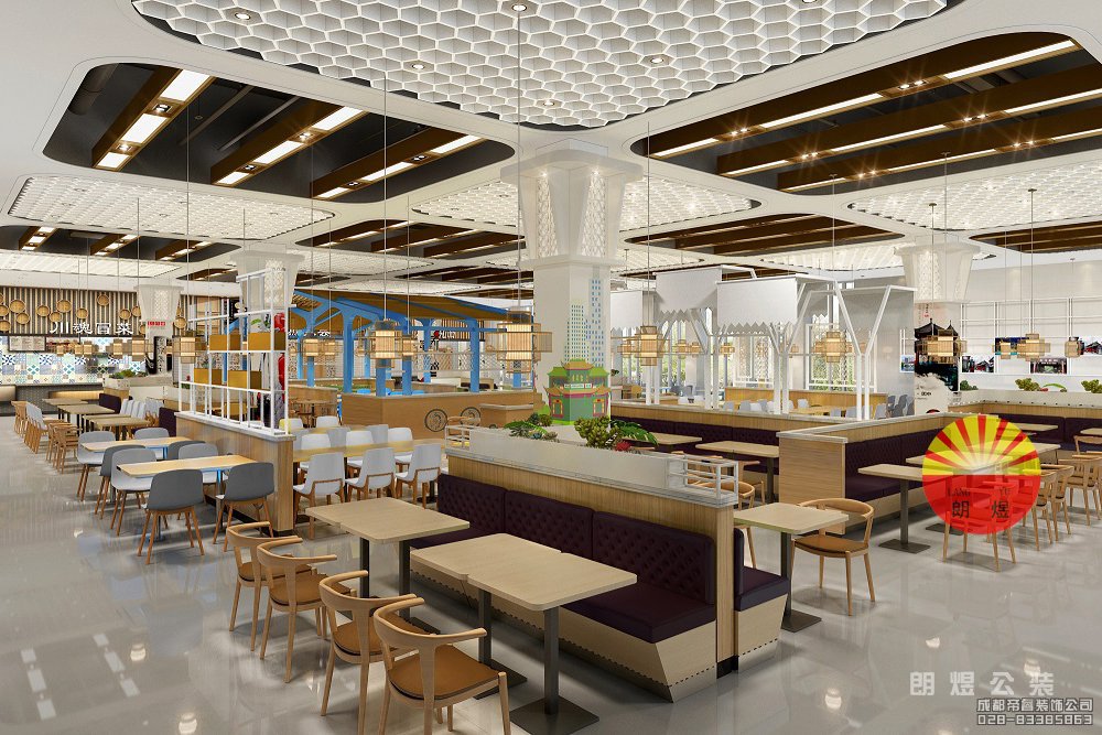 大型餐廳裝修設(shè)計效果圖