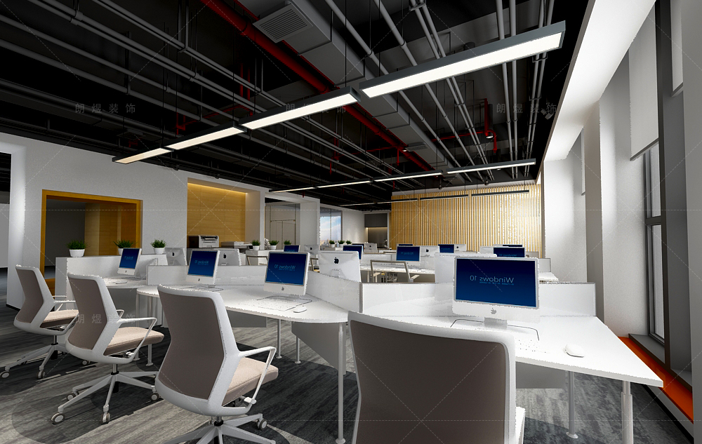 金融公司寫字辦公樓裝修效果圖
