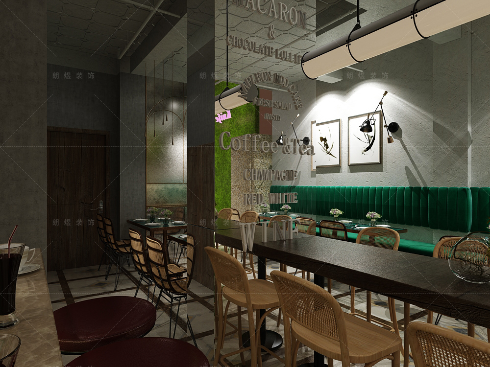 時尚小型網(wǎng)紅酒吧裝修效果圖