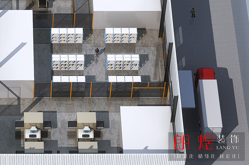 成都新都區(qū)工業(yè)園區(qū)2000平廠房裝修設計效果圖