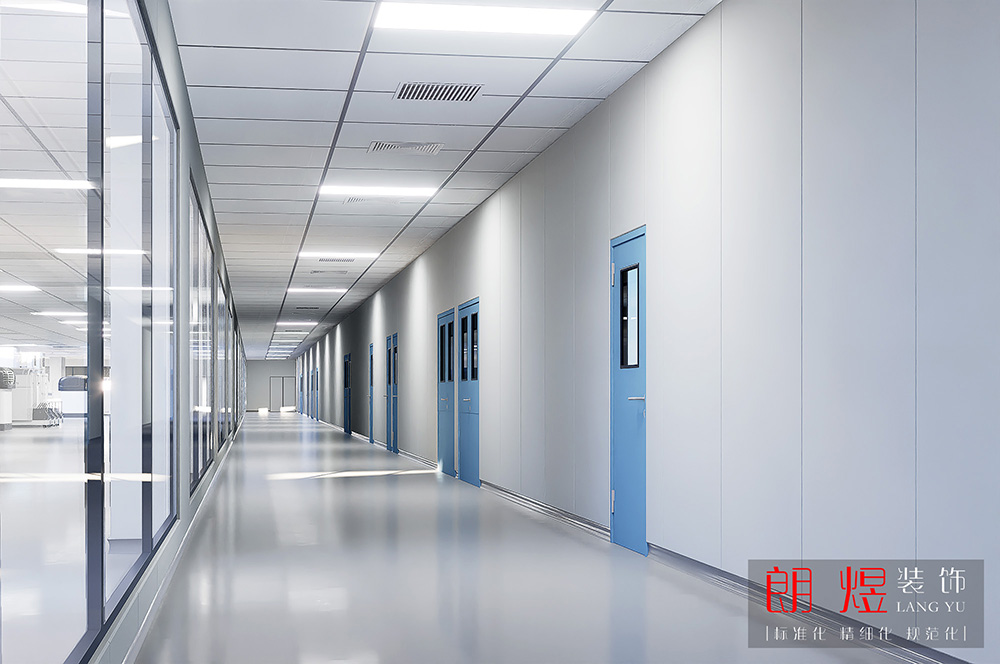 3000平電子車間無塵廠房裝修效果圖