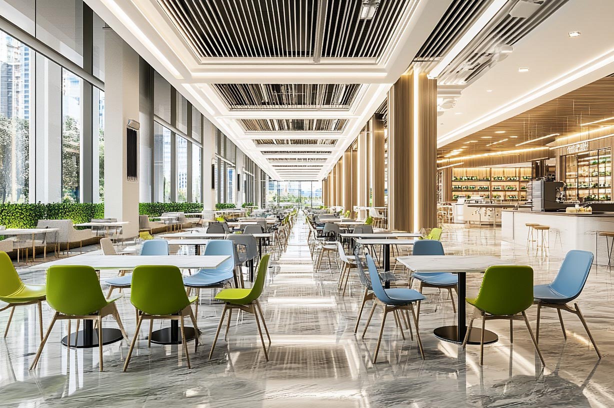 學(xué)校食堂裝修效果圖