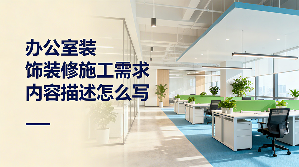 辦公室裝飾裝修施工需求內(nèi)容描述怎么寫？