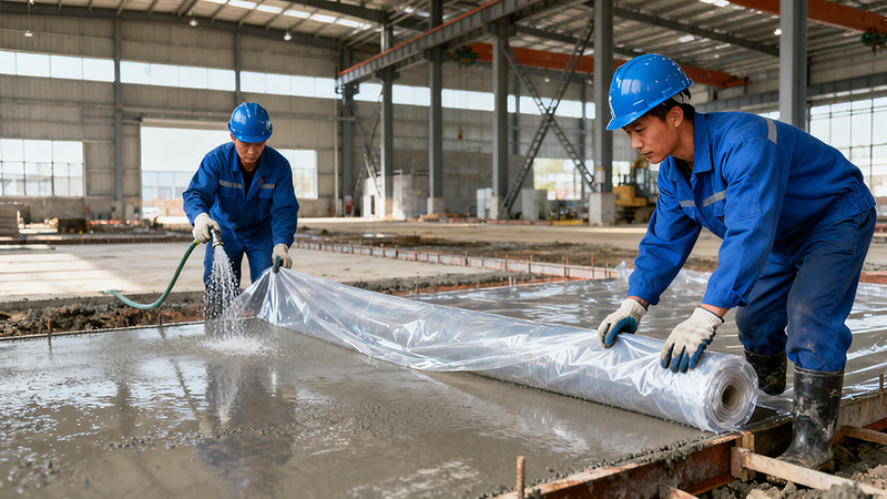 鋼結(jié)構(gòu)廠房地面施工養(yǎng)護